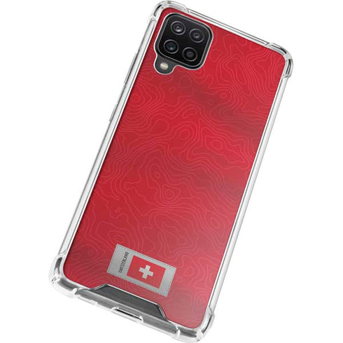 Switzerland Soccer Flag Galaxy A12 Clear Case