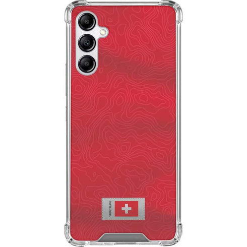 Switzerland Soccer Flag Galaxy A15 5G Clear Case