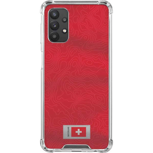 Switzerland Soccer Flag Galaxy A32 5G Clear Case
