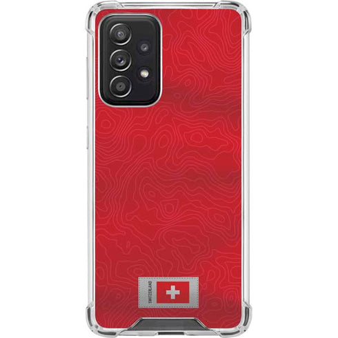 Switzerland Soccer Flag Galaxy A52 5G Clear Case