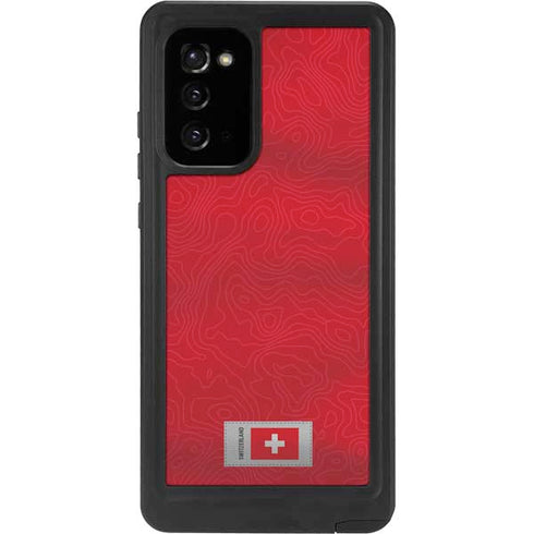 Switzerland Soccer Flag Galaxy Note20 5G Waterproof Case