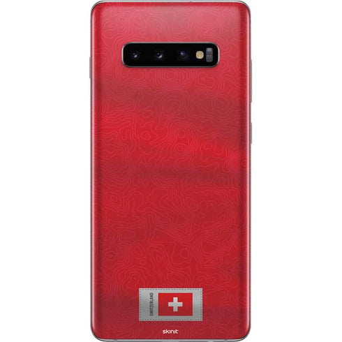 Switzerland Soccer Flag Galaxy S10 Plus Skin