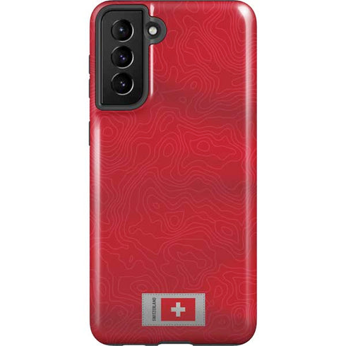 Switzerland Soccer Flag Galaxy S21 FE Pro Case