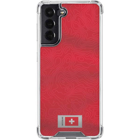 Switzerland Soccer Flag Galaxy S22 Clear Case