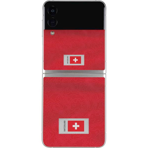Switzerland Soccer Flag Galaxy Z Flip3 5G Skin
