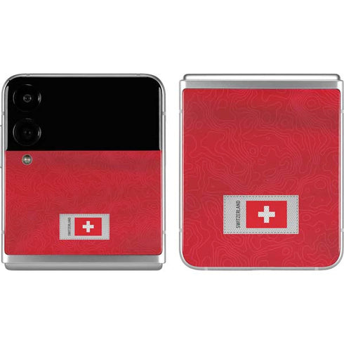 Switzerland Soccer Flag Galaxy Z Flip4 5G Skin