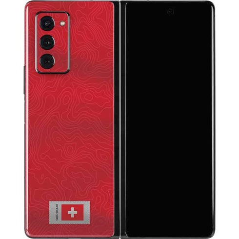 Switzerland Soccer Flag Galaxy Z Fold2 5G Skin