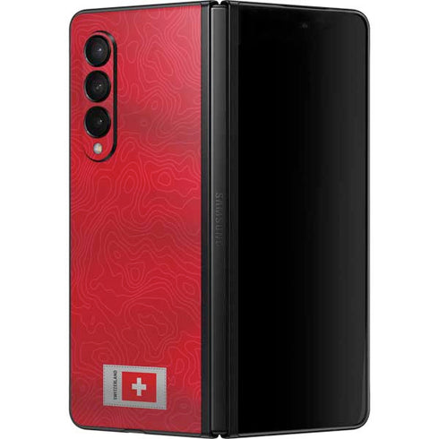Switzerland Soccer Flag Galaxy Z Fold3 5G Skin
