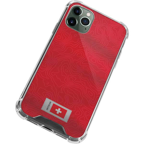 Switzerland Soccer Flag iPhone 12 Pro Clear Case