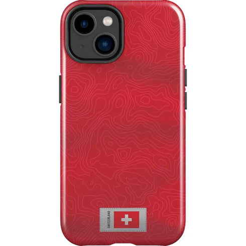 Switzerland Soccer Flag iPhone 15 Plus Impact Case