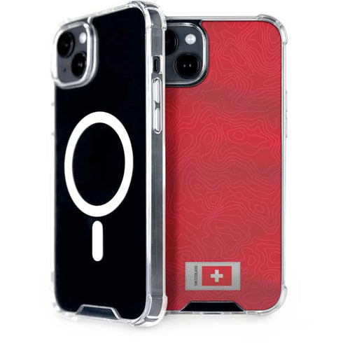 Switzerland Soccer Flag iPhone 15 Plus MagSafe Case