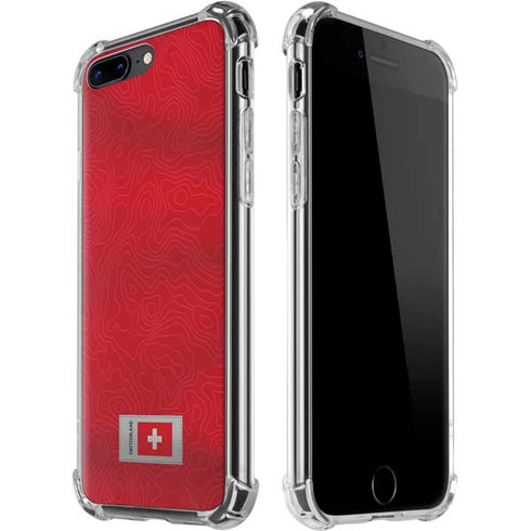 Switzerland Soccer Flag iPhone 7/8 Plus Clear Case