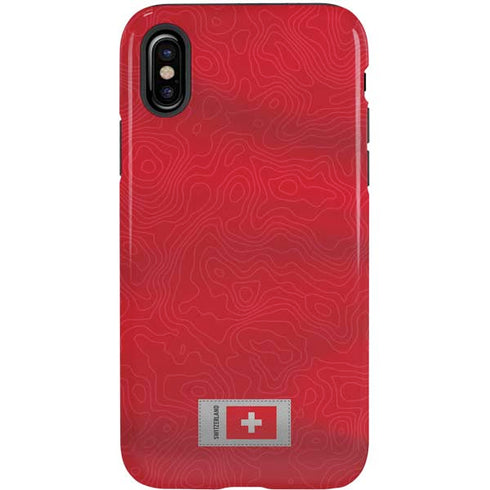 Switzerland Soccer Flag iPhone XS Pro Case