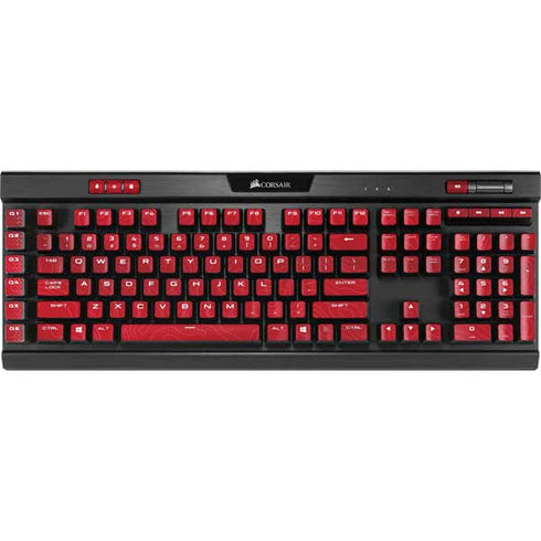 Switzerland Soccer Flag K95 RGB PLATINUM Mechanical Gaming Keyboard Skin