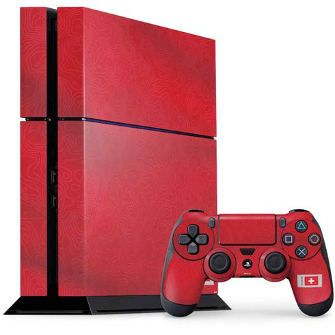 Switzerland Soccer Flag PS4 Console and Controller Bundle Skin