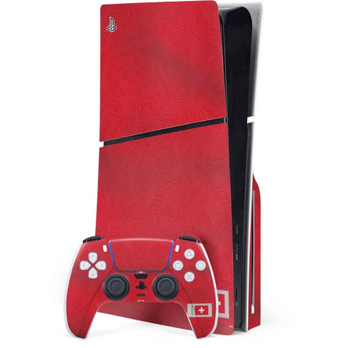 Switzerland Soccer Flag PS5 Slim Disk Bundle Skin
