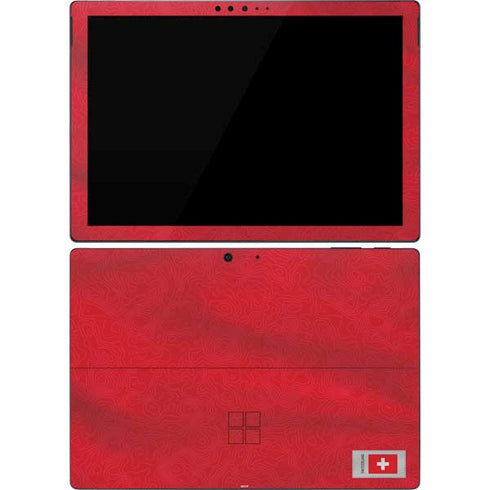 Switzerland Soccer Flag Surface Pro 7 Skin