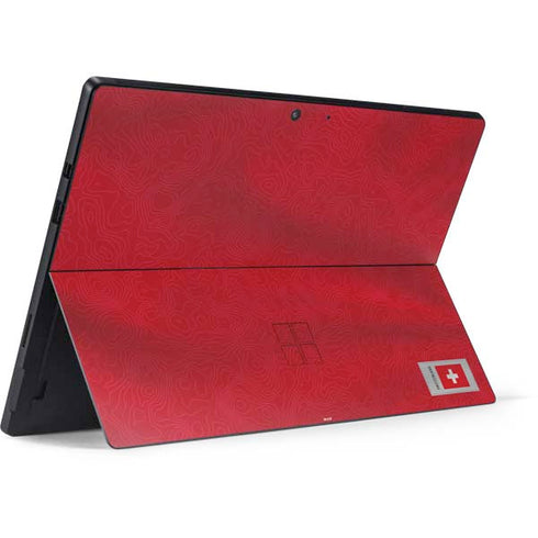 Switzerland Soccer Flag Surface Pro 7 Skin
