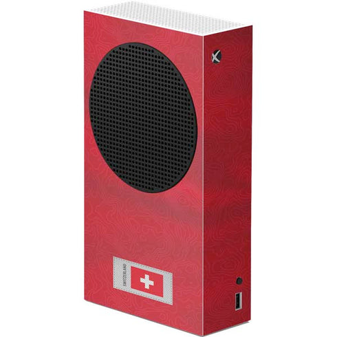 Switzerland Soccer Flag Xbox Series S Console Skin