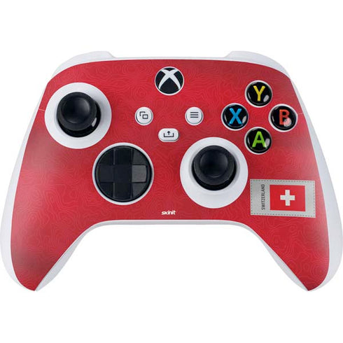 Switzerland Soccer Flag Xbox Series S Controller Skin