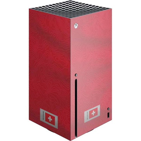 Switzerland Soccer Flag Xbox Series X Console Skin