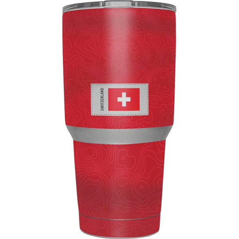Switzerland Soccer Flag Yeti 30oz Rambler Tumbler Skin