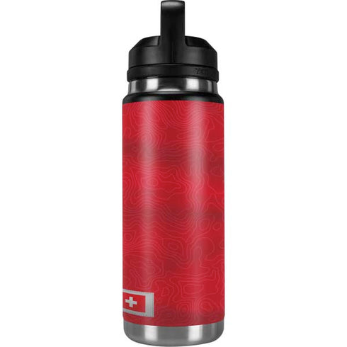 Switzerland Soccer Flag YETI Rambler 26oz Bottle Skin