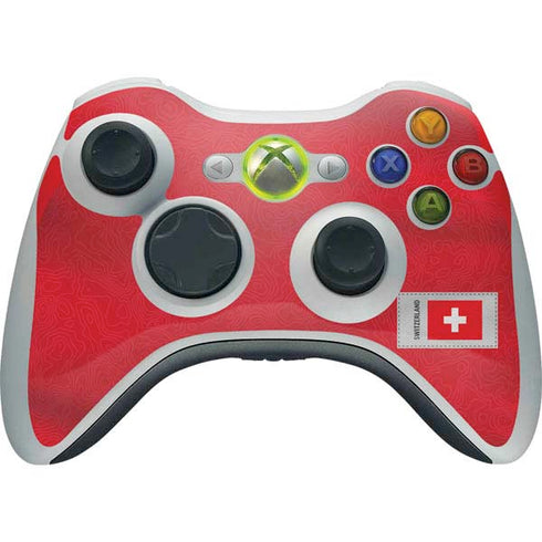Switzerland Soccer Flag Xbox 360 Wireless Controller Skin