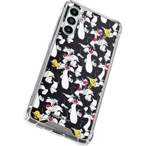 Looney Tunes Sylvester and Tweety Super Sized Galaxy A13 5G Clear Case