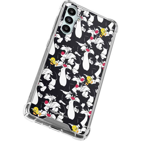 Looney Tunes Sylvester and Tweety Super Sized Galaxy A14 5G Clear Case
