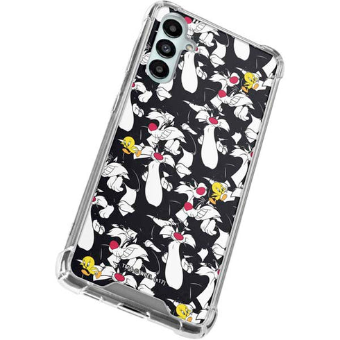 Looney Tunes Sylvester and Tweety Super Sized Galaxy A15 5G Clear Case