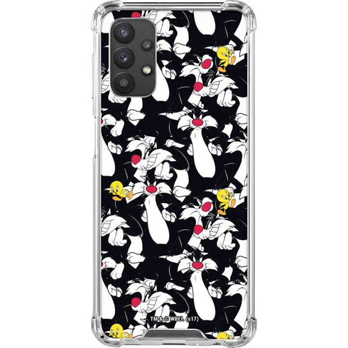 Looney Tunes Sylvester and Tweety Super Sized Galaxy A32 5G Clear Case