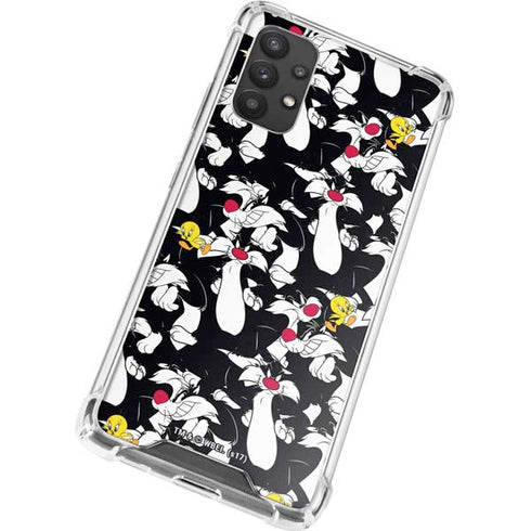 Looney Tunes Sylvester and Tweety Super Sized Galaxy A32 5G Clear Case