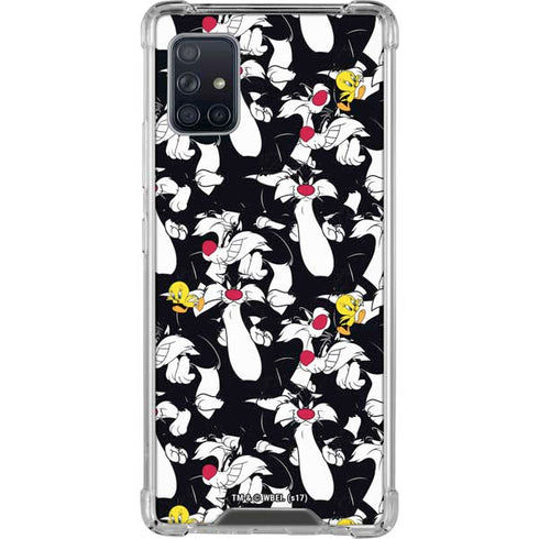 Looney Tunes Sylvester and Tweety Super Sized Galaxy A51 5G Clear Case