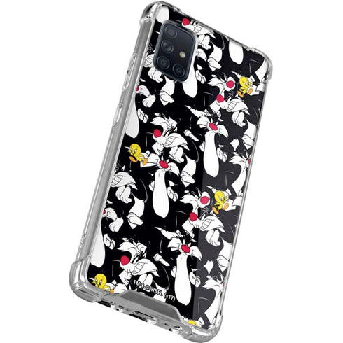 Looney Tunes Sylvester and Tweety Super Sized Galaxy A51 5G Clear Case
