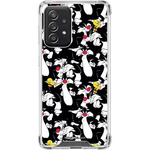 Looney Tunes Sylvester and Tweety Super Sized Galaxy A52 5G Clear Case