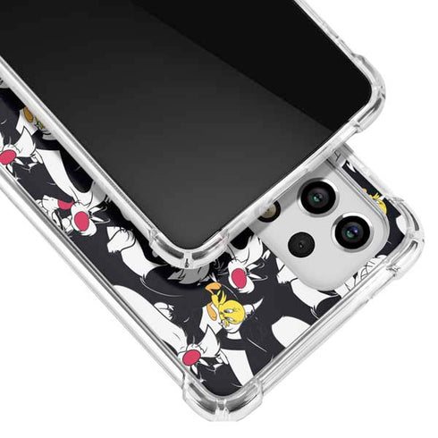 Looney Tunes Sylvester and Tweety Super Sized Galaxy A53 5G Clear Case