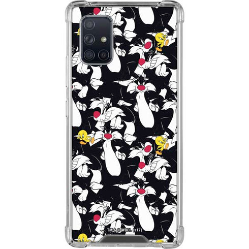 Looney Tunes Sylvester and Tweety Super Sized Galaxy A71 5G Clear Case