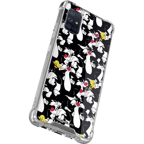 Looney Tunes Sylvester and Tweety Super Sized Galaxy A71 5G Clear Case