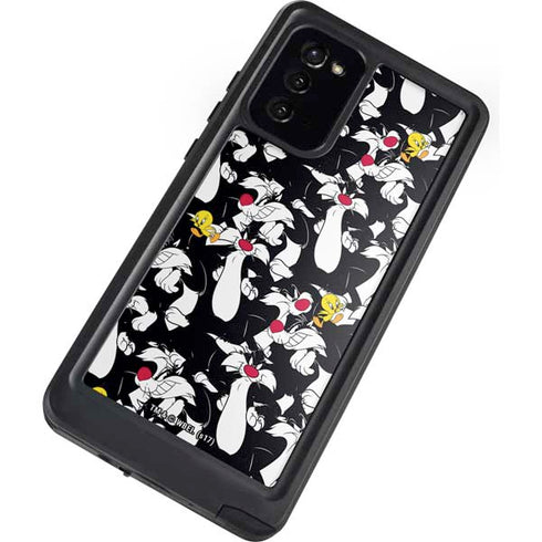 Looney Tunes Sylvester and Tweety Super Sized Galaxy Note20 5G Waterproof Case