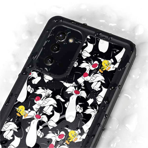 Looney Tunes Sylvester and Tweety Super Sized Galaxy Note20 5G Waterproof Case