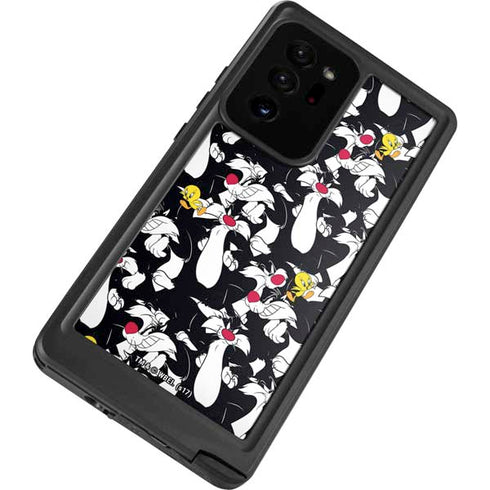 Looney Tunes Sylvester and Tweety Super Sized Galaxy Note20 Ultra 5G Waterproof Case