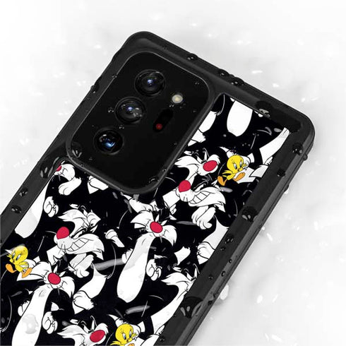 Looney Tunes Sylvester and Tweety Super Sized Galaxy Note20 Ultra 5G Waterproof Case