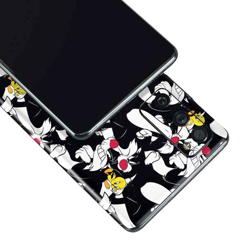 Looney Tunes Sylvester and Tweety Super Sized Galaxy S20 Fan Edition Skin