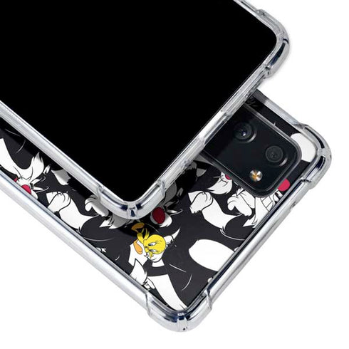 Looney Tunes Sylvester and Tweety Super Sized Galaxy S20 FE Clear Case