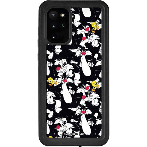Looney Tunes Sylvester and Tweety Super Sized Galaxy S20 Plus Waterproof Case