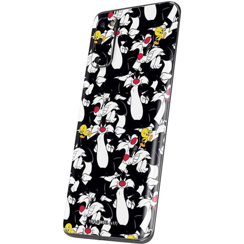 Looney Tunes Sylvester and Tweety Super Sized Galaxy S20 Skin