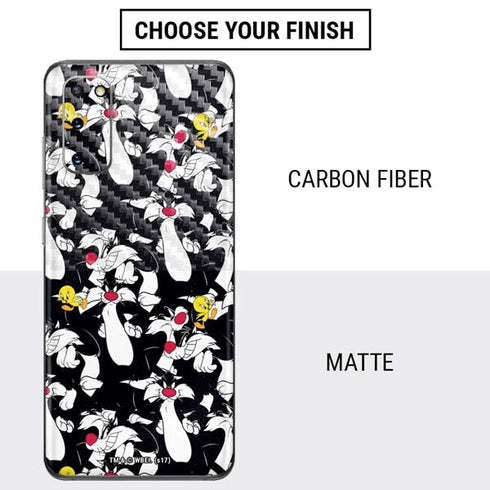 Looney Tunes Sylvester and Tweety Super Sized Galaxy S20 Skin