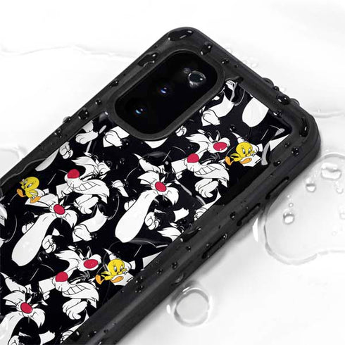 Looney Tunes Sylvester and Tweety Super Sized Galaxy S20 Waterproof Case