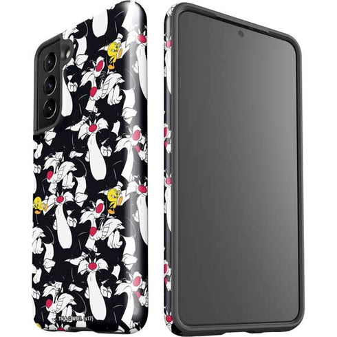 Looney Tunes Sylvester and Tweety Super Sized Galaxy S21 5G Pro Case